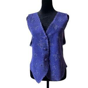 Pia Rucci Suede Vest Size 12 Purple​​